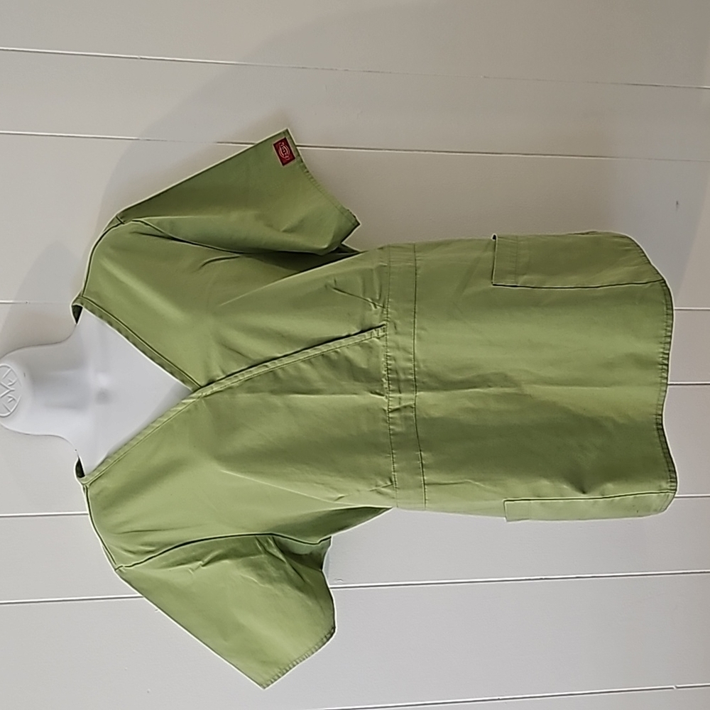 Dickies green scrub top